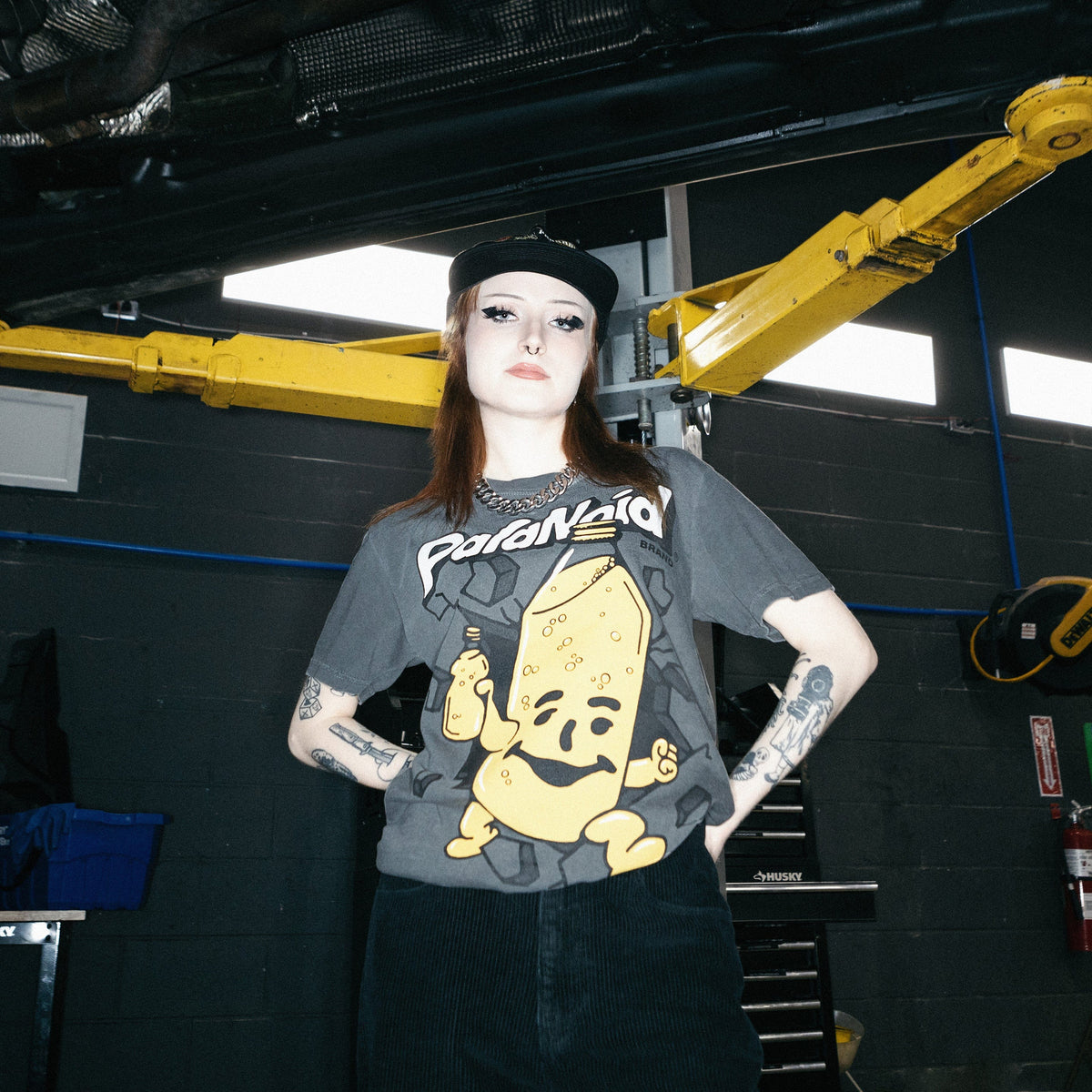 THE MALT MAN PREMIUM VINTAGE BLACK T-SHIRT