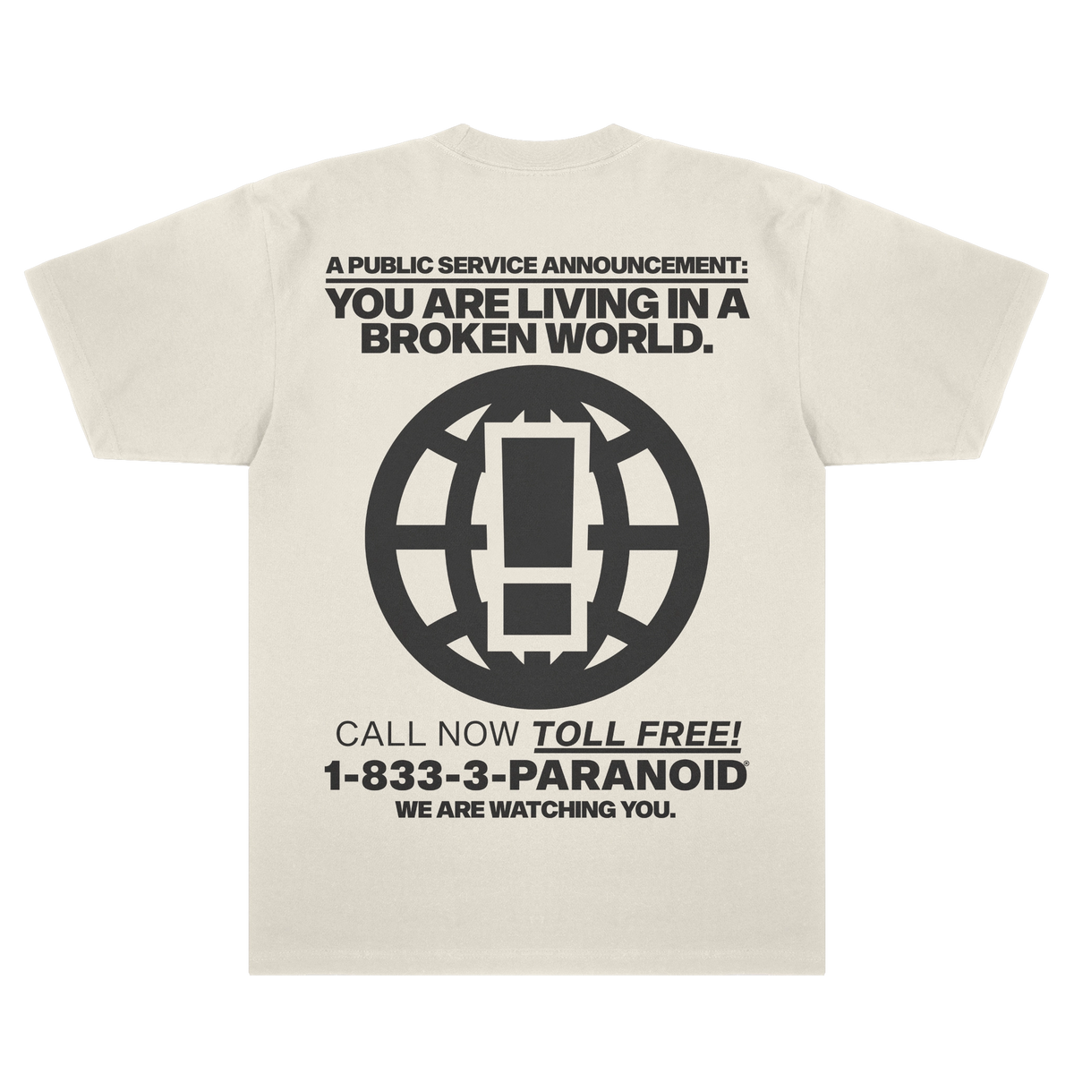 BROKEN WORLD IVORY PREMIUM T-SHIRT