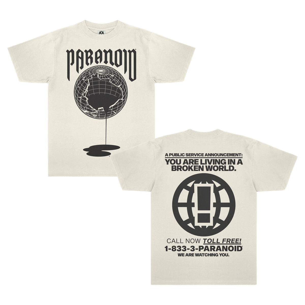 BROKEN WORLD IVORY PREMIUM T-SHIRT