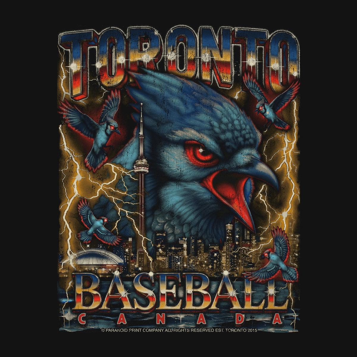 TORONTO BASEBALL PREMIUM T-SHIRT (Black)