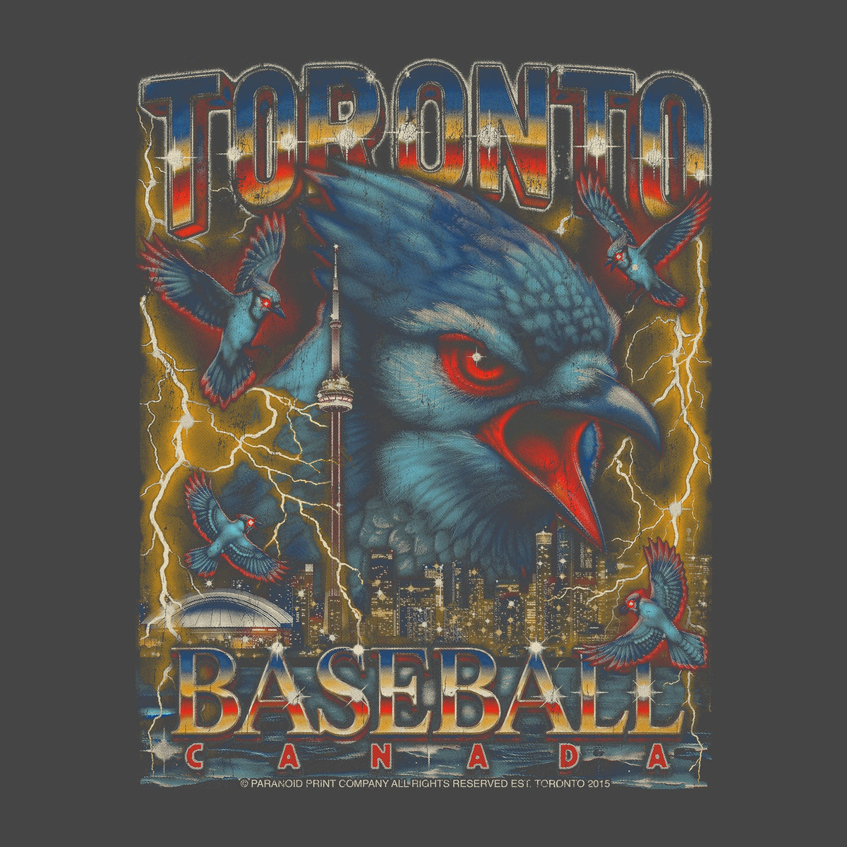 TORONTO BASEBALL PREMIUM T-SHIRT (Vintage Black)