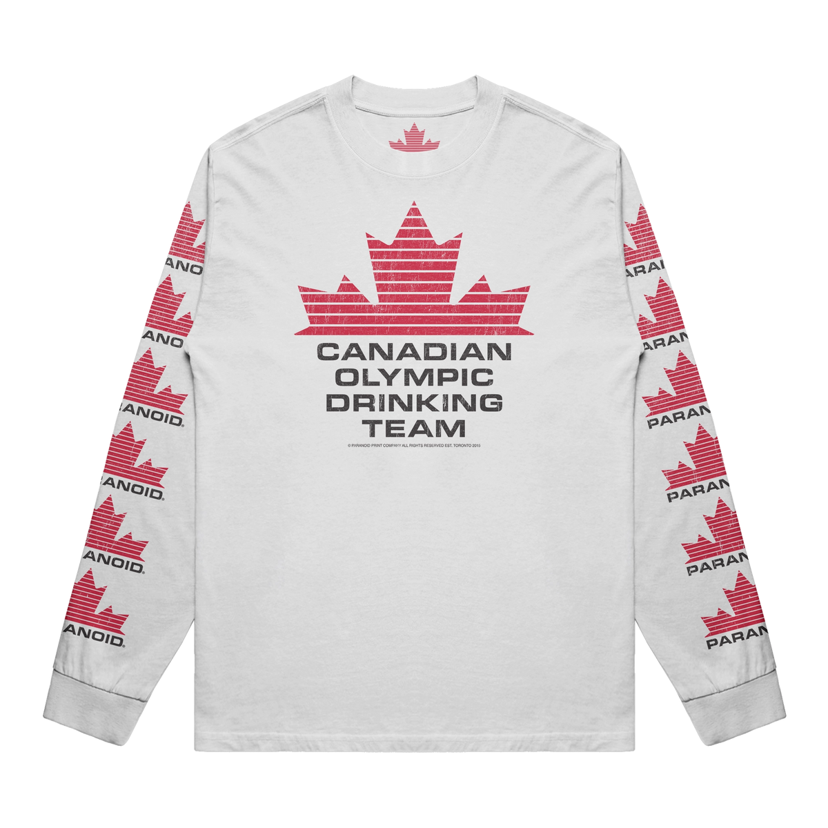 TEAM CANADA PREMIUM LONG SLEEVE WHITE T-SHIRT