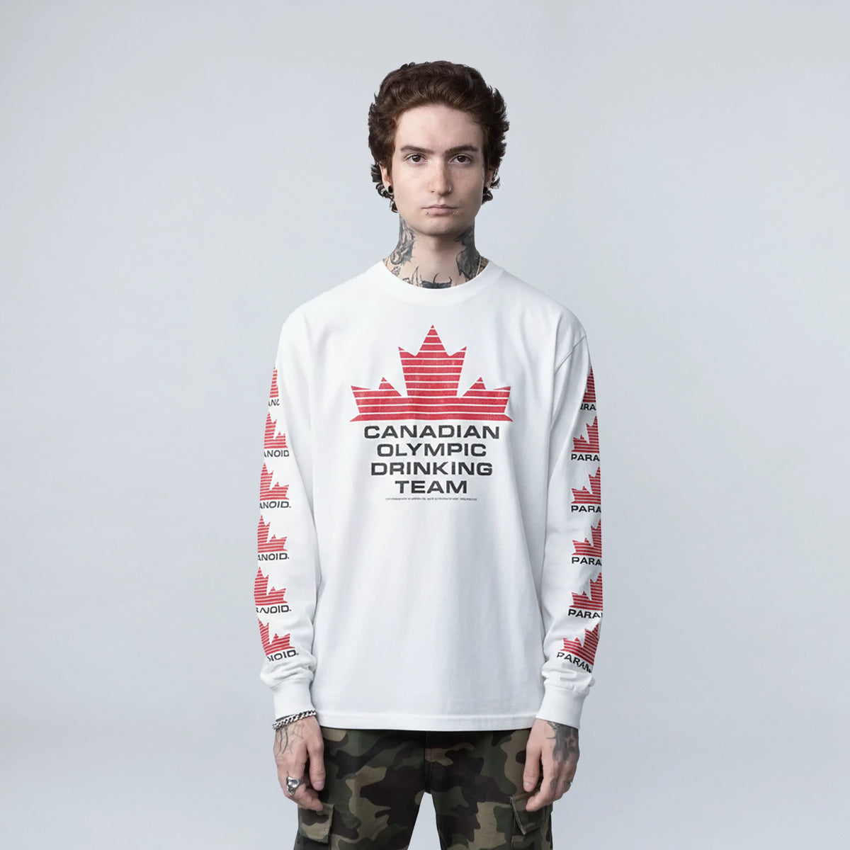 TEAM CANADA PREMIUM LONG SLEEVE WHITE T-SHIRT