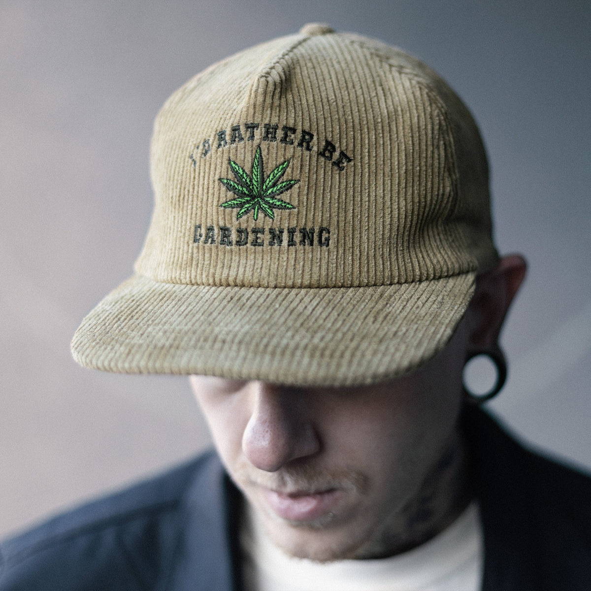 'GARDENING' CORDUROY HAT